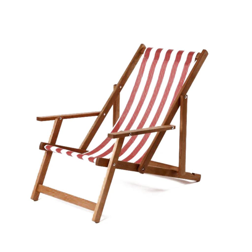 Fluktstol med armlener Textilene Bredstripet - Southsea | Southsea Deckchairs