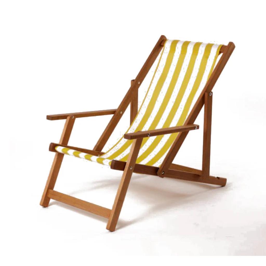 Fluktstol med armlener Textilene Bredstripet - Southsea | Southsea Deckchairs