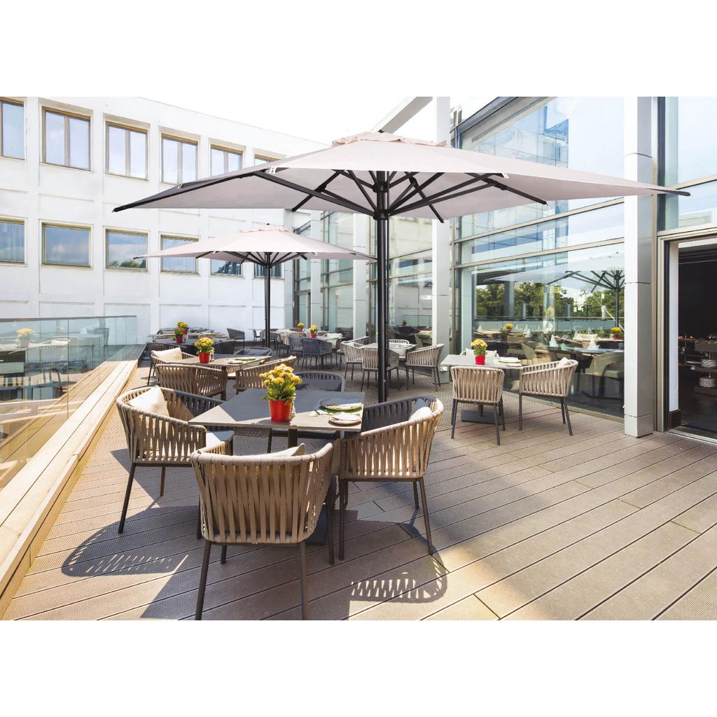 Parasoll Verona Dark – teleskopparasoll for terrasse og uteservering | Scolaro | Scolaro