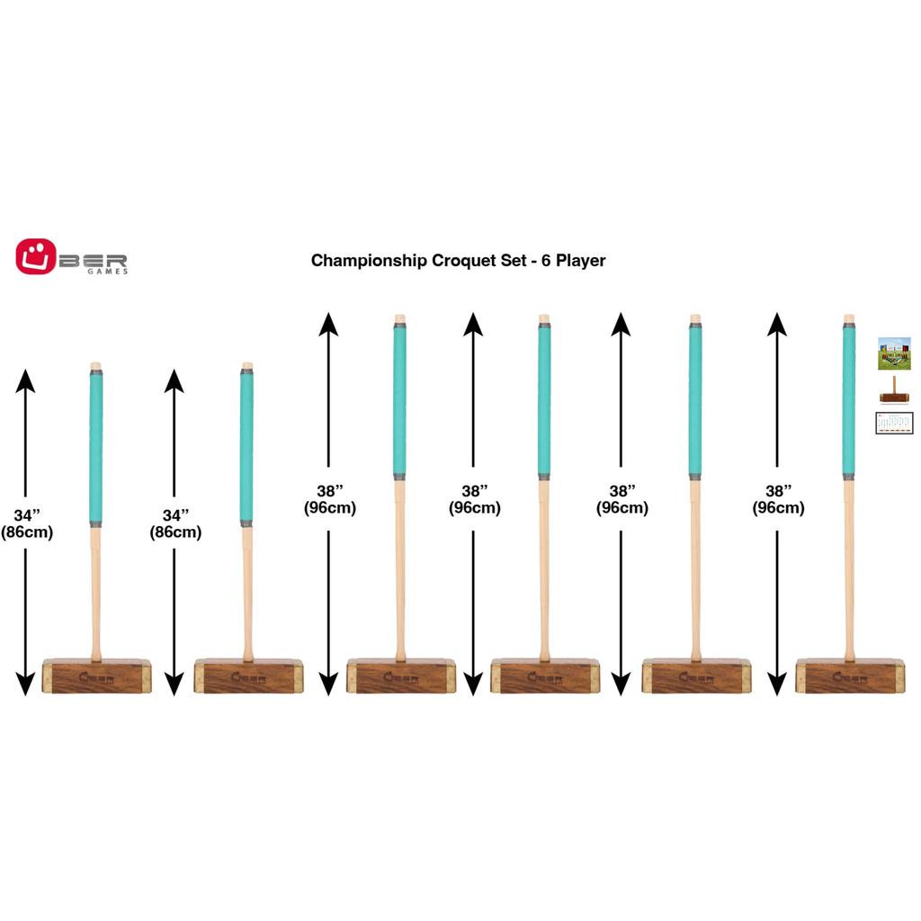 Krokketsett Mesterskaps Croquet Tre | Uber Games | Uber Games