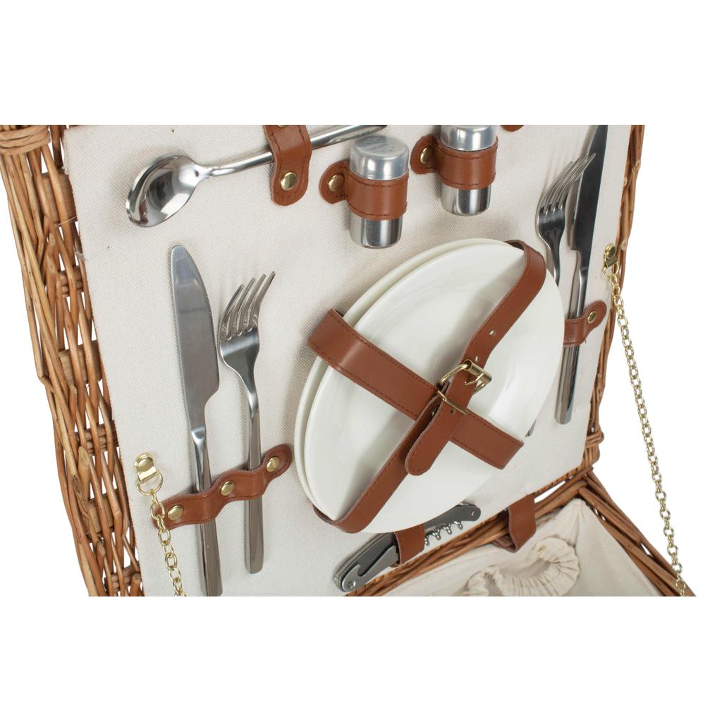 Picnic-kurv m/kjølebag | Deluxe | 2 personer-Willow Direct-Kvalitetstid AS