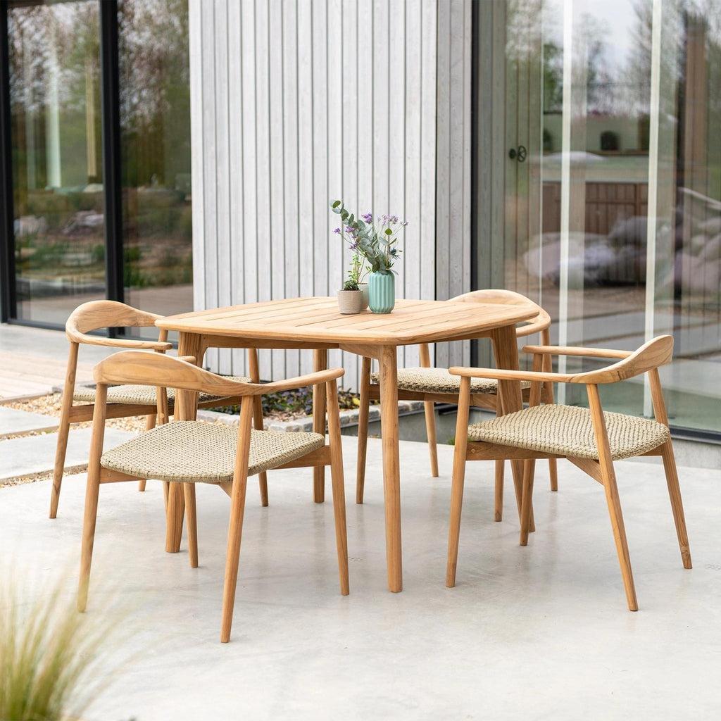 Spisebord 1 x 1 | Teak | Dana-Bord-Alexander Rose-Kvalitetstid AS