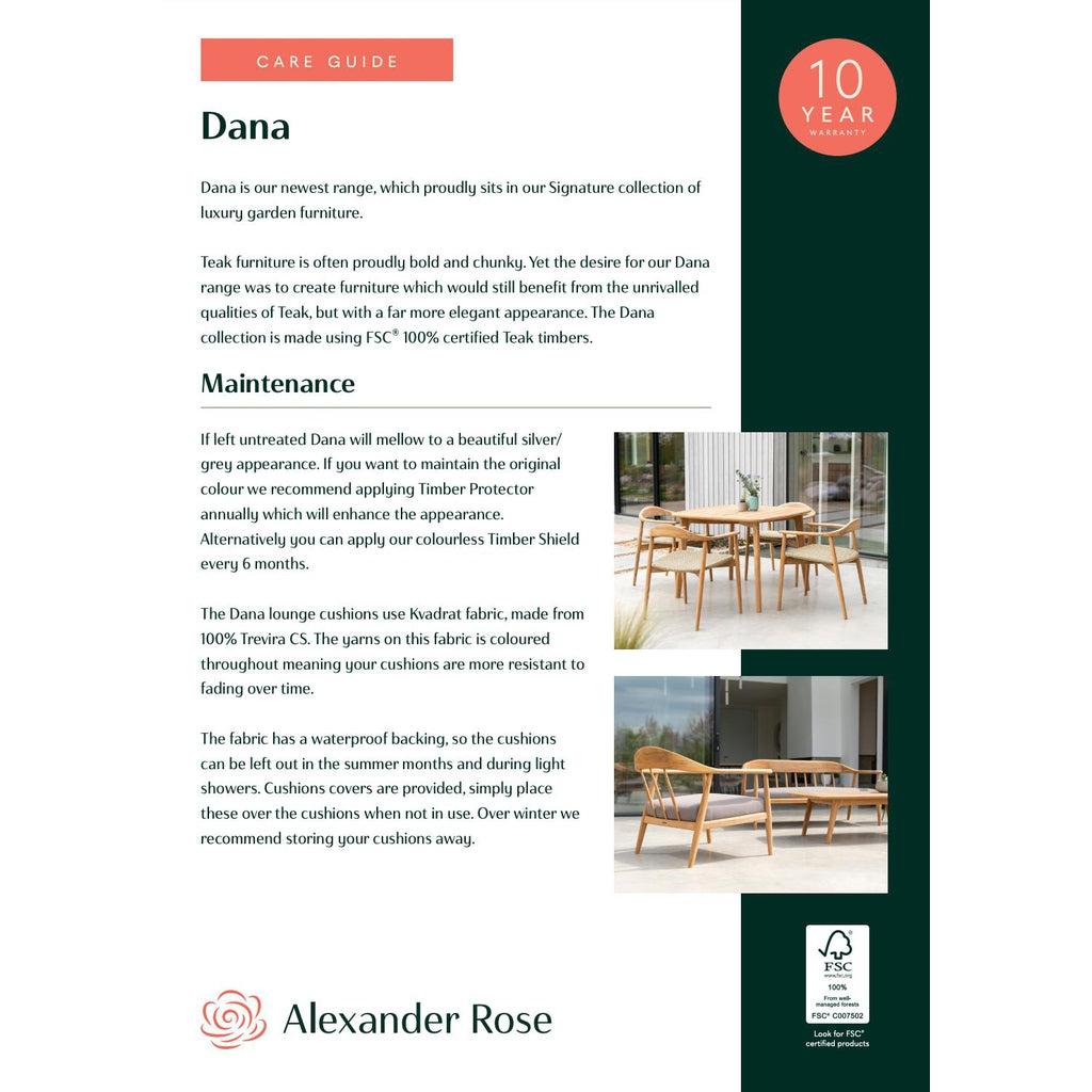 Spisebord (2.7m x 1m) | Teak | Dana-Bord-Alexander Rose-Kvalitetstid AS