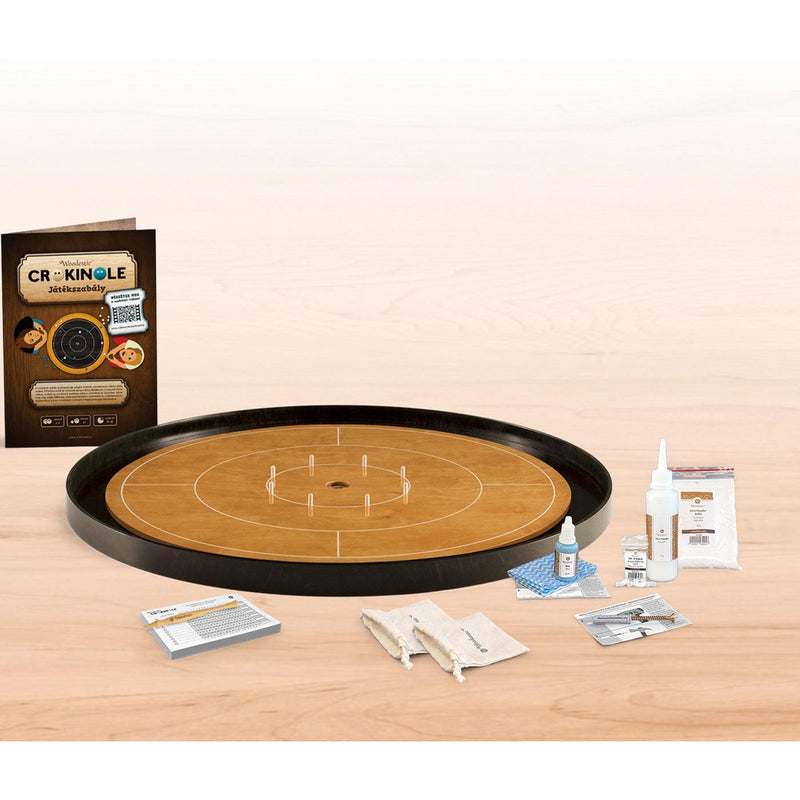 Crokinole bordspill | konkurransestørrelse m/komplett utstyrspakke-Crokinole-Woodestic-bøk-ibenholt-Kvalitetstid AS