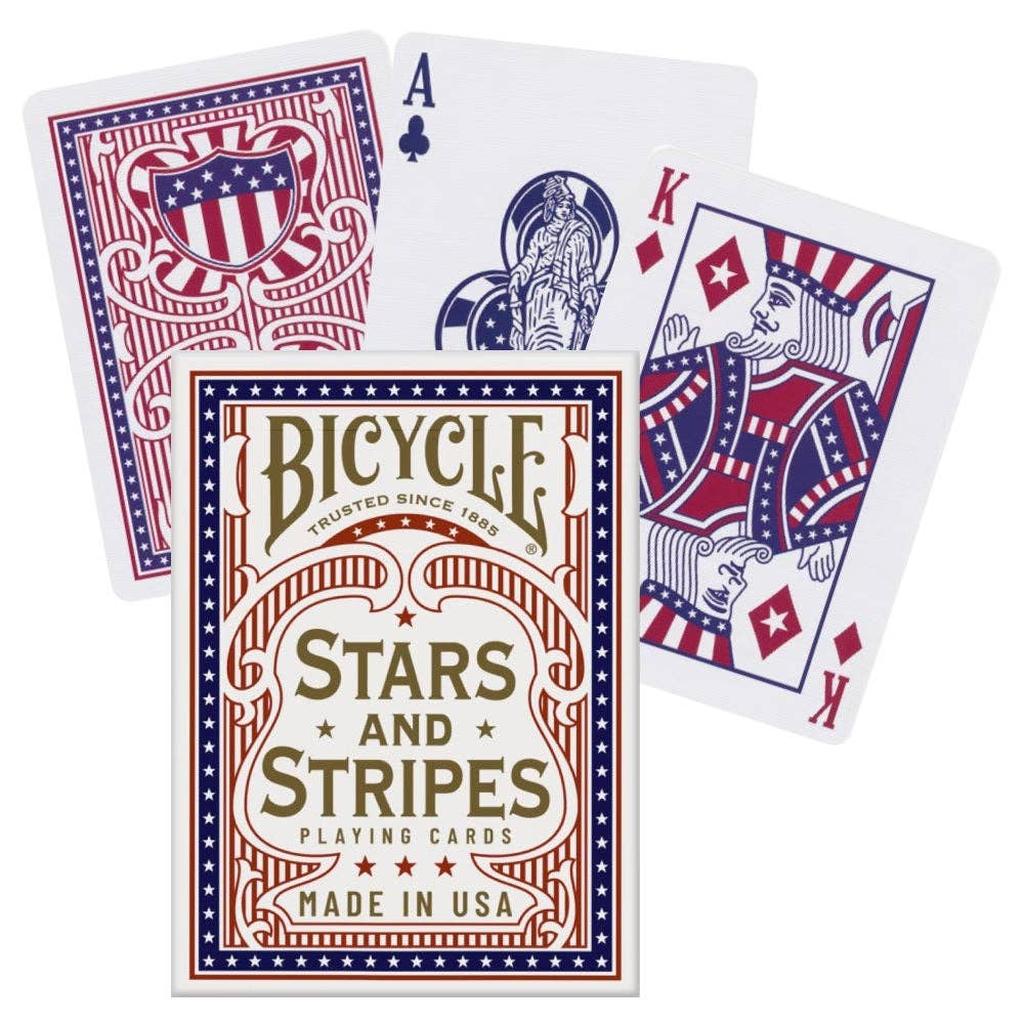 Stjerner Og Striper Kortstokk Bicycle USA Design Premium-Kortstokker-Cardshouse-Kvalitetstid AS