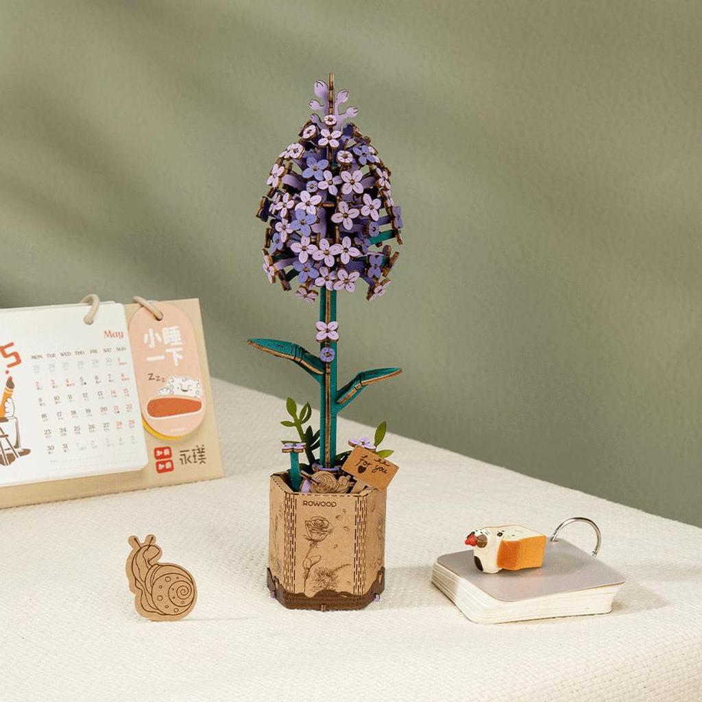 Rowood Syrin 3D Puslespill i Tre Realistisk Blomst Med 154 Biter Perfekt For Hobbyister-Robotime-Kvalitetstid AS