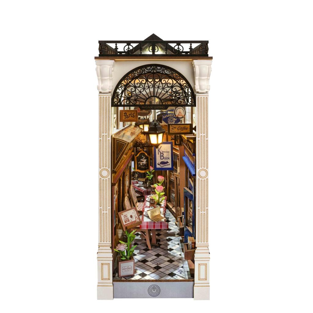 Book Nook Arcade Dating Av Rolife Magisk Bokhylle Miniatyrsett For Samlere Og Hobbyister-Robotime-Kvalitetstid AS