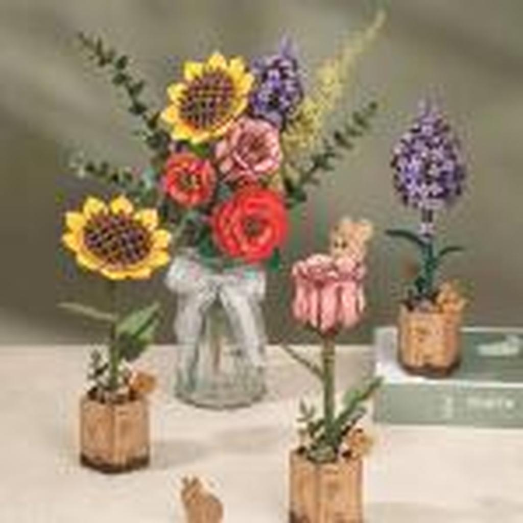Rowood Syrin 3D Puslespill i Tre Realistisk Blomst Med 154 Biter Perfekt For Hobbyister-Robotime-Kvalitetstid AS