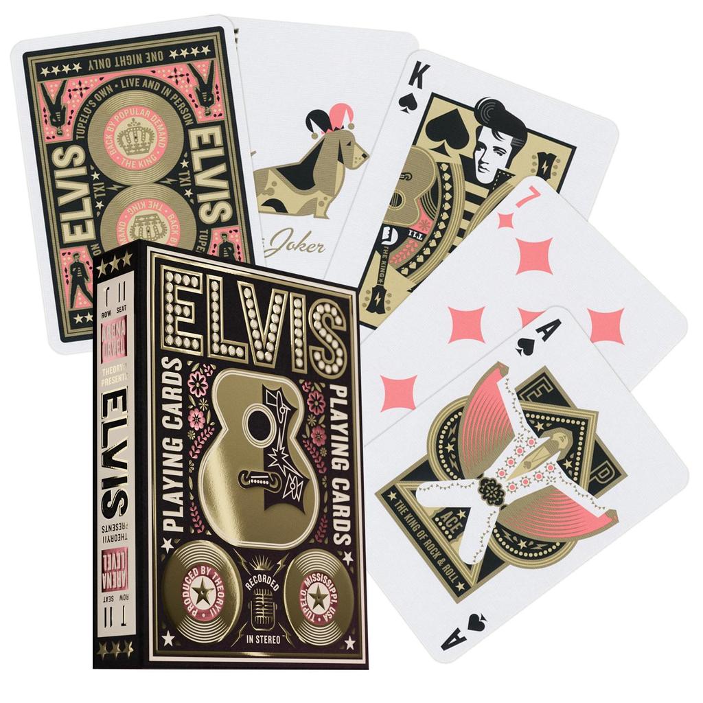 Theory11 Elvis Spillekort Premium Kortsett Med Elvis Tema For Samlere Og Magikere-Kortstokker-Cardshouse-Kvalitetstid AS