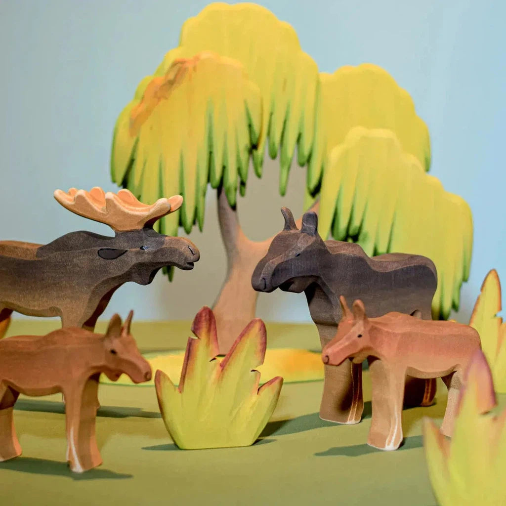 Trefigur | Elg | Kalv-Trefigurer-Bumbu Toys-Kvalitetstid AS