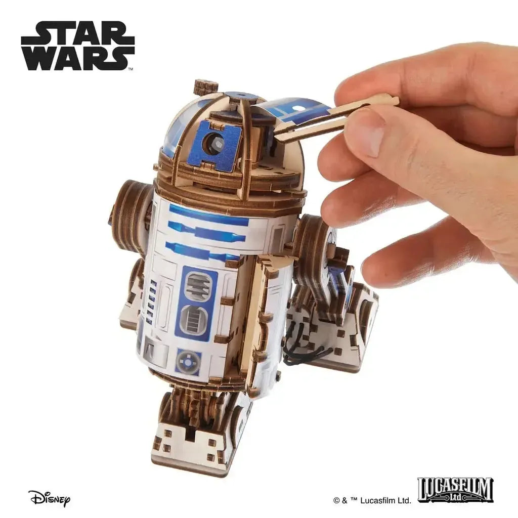 Ugears Star Wars R2-D2 Modell For Fans LED Prosjektor-Ugears-Kvalitetstid AS