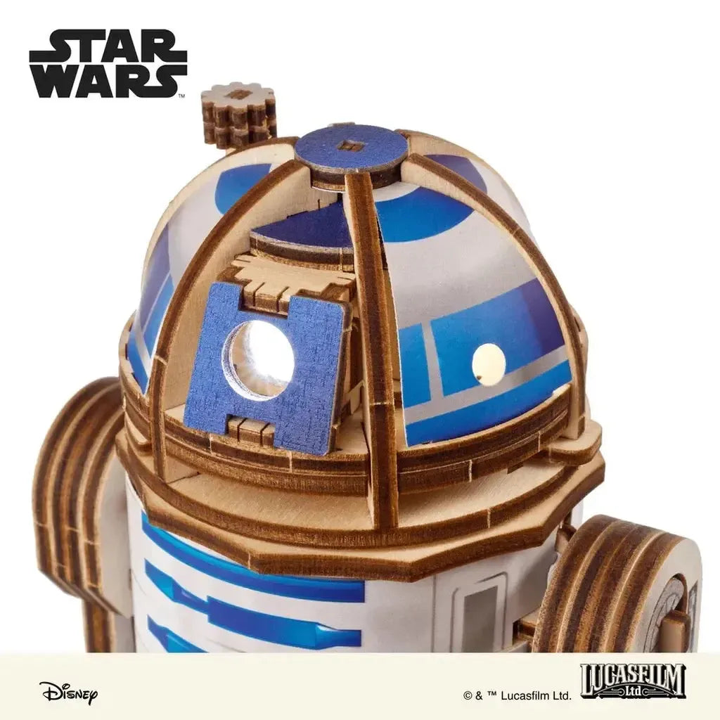 Ugears Star Wars R2-D2 Modell For Fans LED Prosjektor-Ugears-Kvalitetstid AS