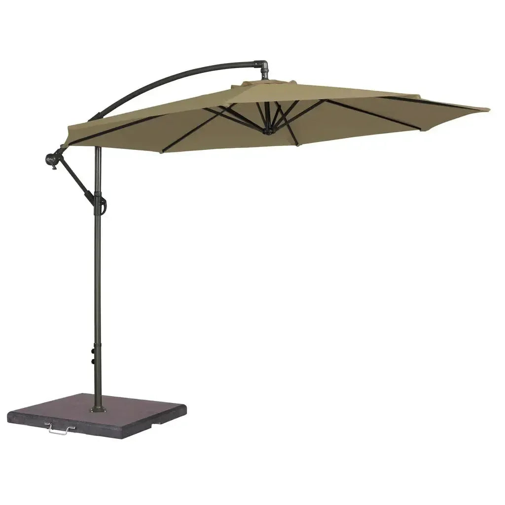 Parasoll Sidearm Aluminium 3 m Rund Stor UHP inkl 50 kg fot | Alexander Rose | Alexander Rose