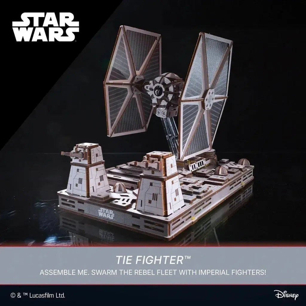 Ugears Tie Fighter Med Magnetisk Base Detaljert Modell-Ugears-Kvalitetstid AS