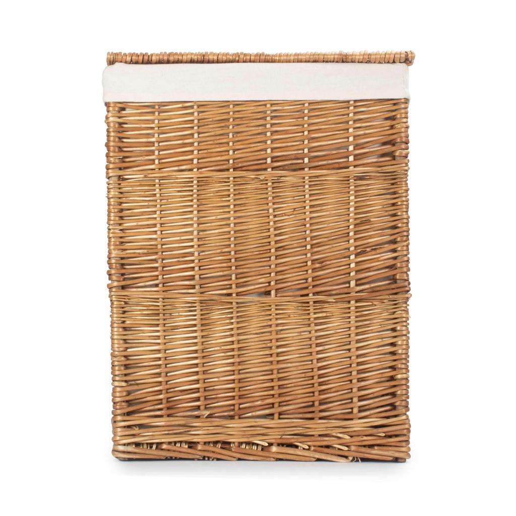 Stor Kvadratisk Vaskekurv Med Hvit Fôr 46x61 Willow Direct-Willow Direct-Kvalitetstid AS