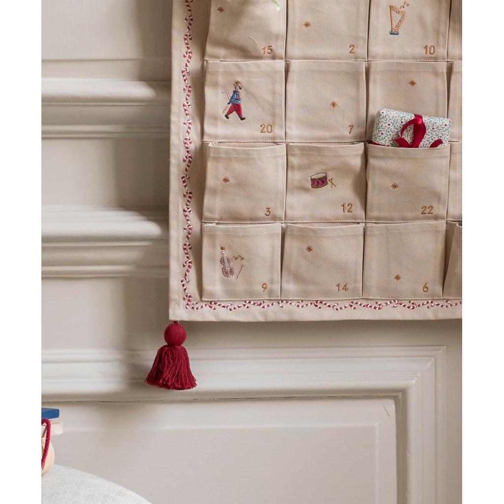 Stoff Julekalender The Nutcracker Gjenbrukbar Økologisk Bomull For Barn Avery Row | Avery Row