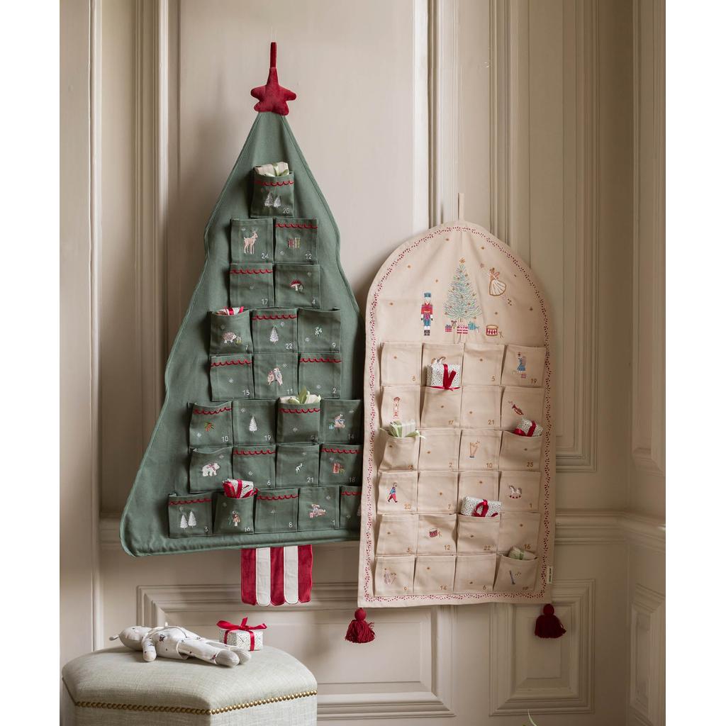 Stoff Julekalender The Nutcracker Gjenbrukbar Økologisk Bomull For Barn Avery Row | Avery Row