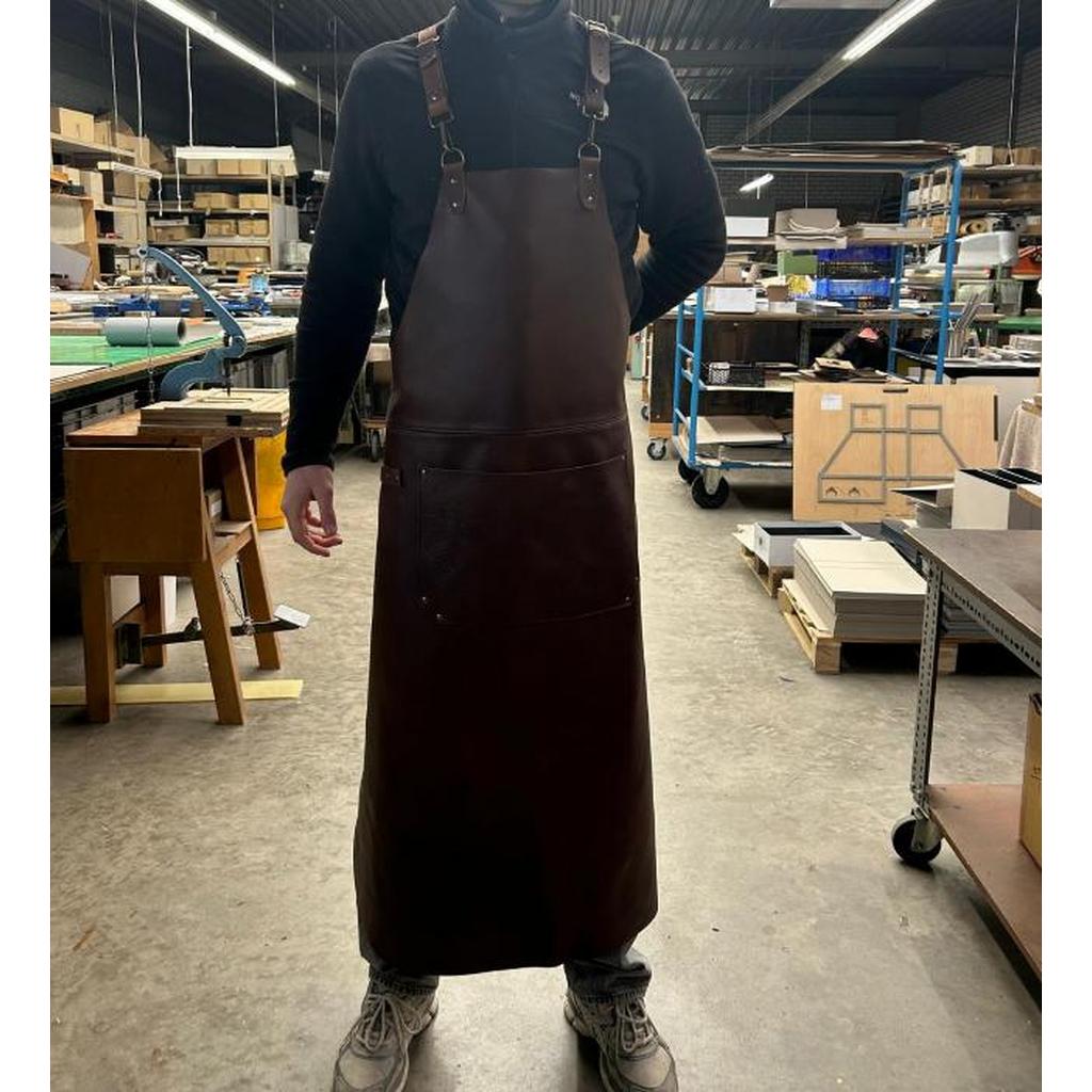 Forkle Italiensk Skinn Ekstra Lang XL Stalwart Crafts-Stalwart Crafts-Brown-Kvalitetstid AS