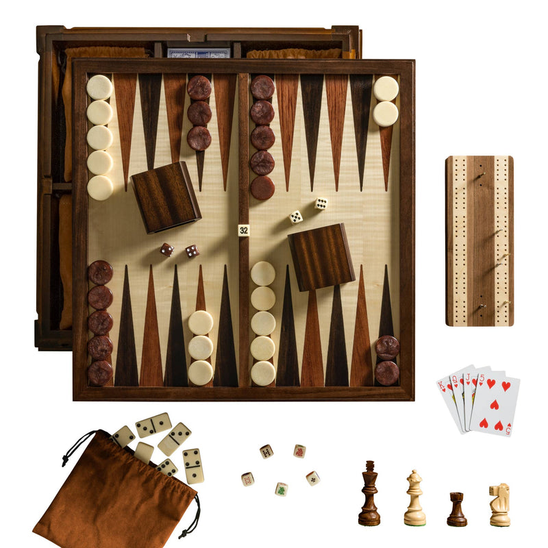 Chess 7-in-1 Heirloom Edition includes cards, dice & more-Sjakk-WS Game Company-Kvalitetstid AS