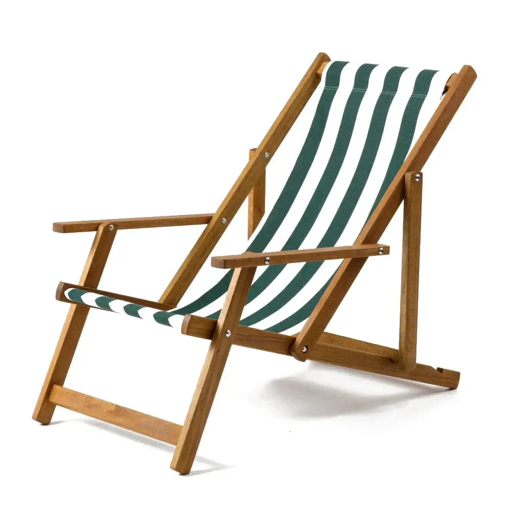 Fluktstol m/armlener | Akryl | Bredstripet-Armlenefluktstoler-Southsea Deckchairs-ACGW-Kvalitetstid AS