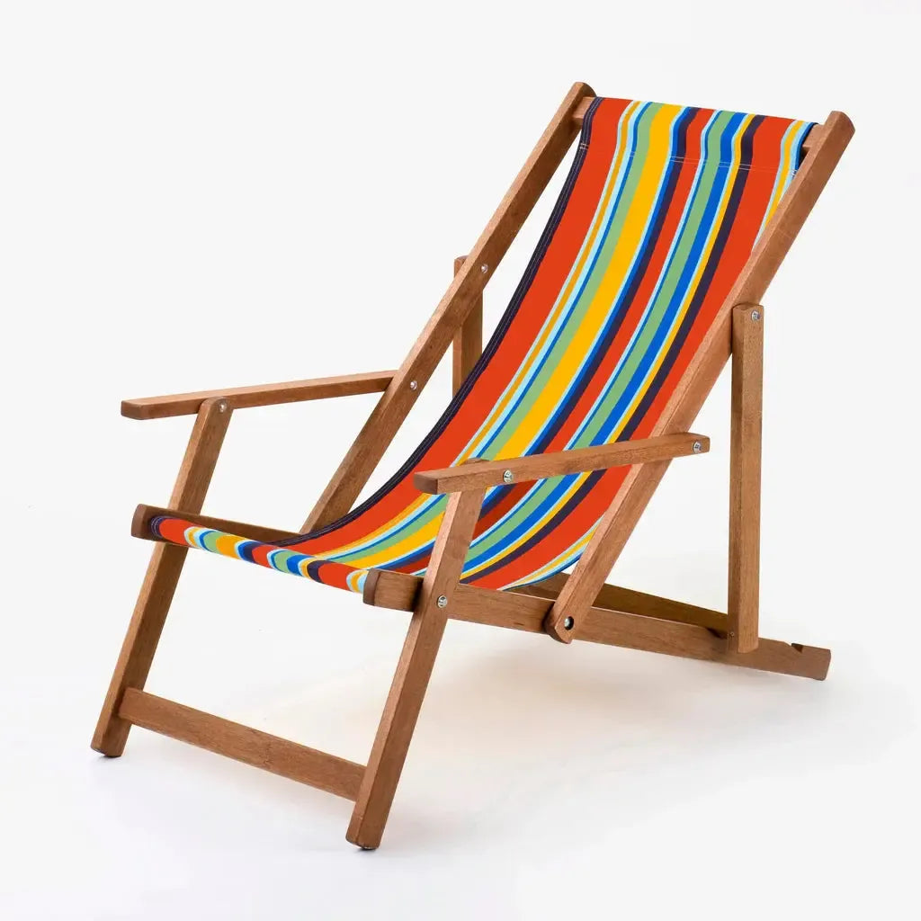 Fluktstol m/armlener | Bomull | Flerfarget-Armlenefluktstoler-Southsea Deckchairs-PC00-Kvalitetstid AS