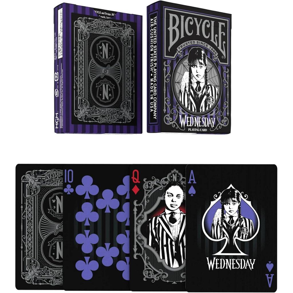 Bicycle Wednesday Addams Spillekort Nevermore Akademiet-Kortstokker-Cardshouse-Kvalitetstid AS
