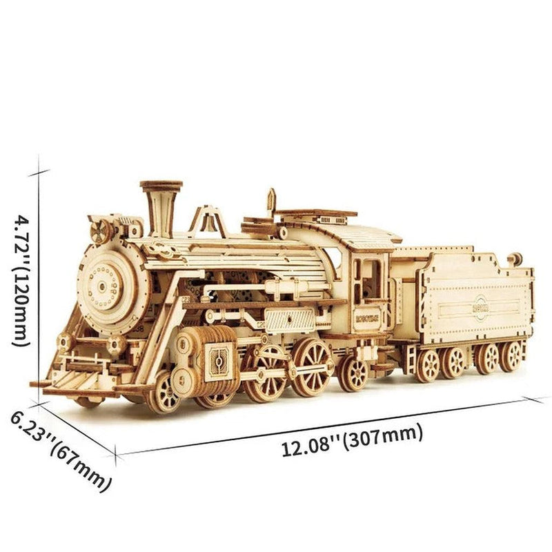 Prime Steam Express | Damplokmotiv-Byggesett - mekaniske-Robotime-Kvalitetstid AS
