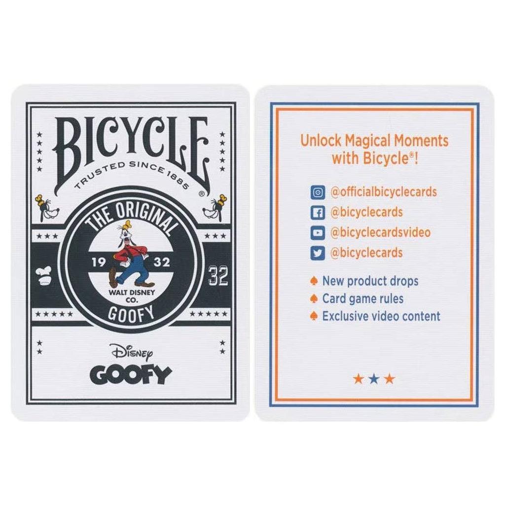 Disney Klassisk Goofy Spillekort Bicycle Kortstokk Nostalgi-Cardshouse-Kvalitetstid AS