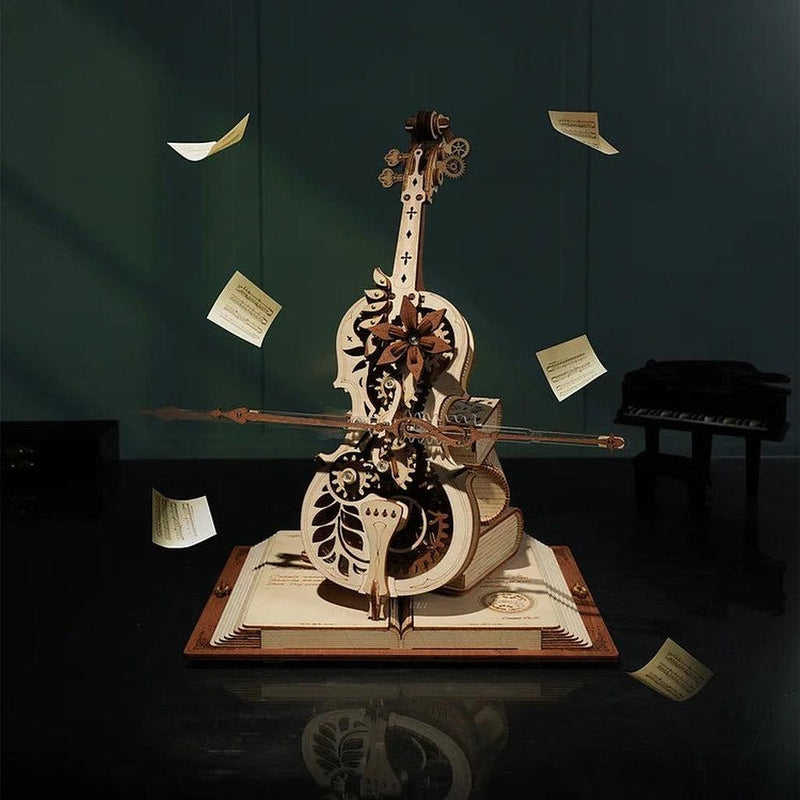 Magic cello | Cello-Byggesett - mekaniske-Robotime-Kvalitetstid AS