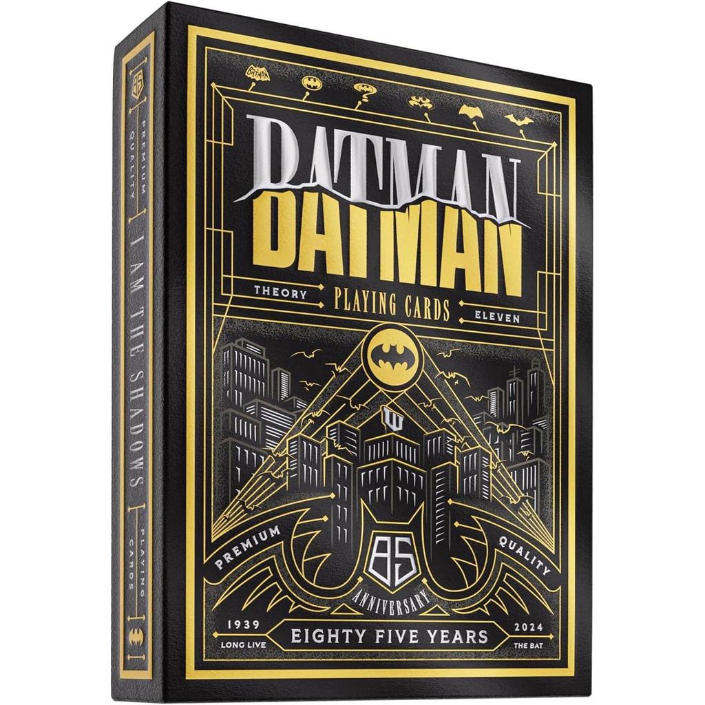 Batman 85 Års Jubileums Spillekort Theory11 for Samlere og Magikere med Foil Detaljer og Preget Embossing-Kortstokker-Cardshouse-Kvalitetstid AS
