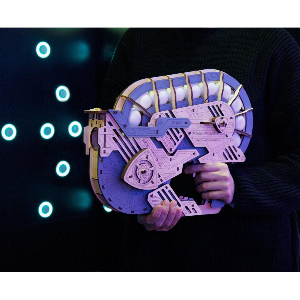 Ping-Pong Gun-Eco-Wood-Art-Kvalitetstid AS
