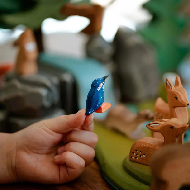Trefigur | Isfugl | Kingfisher-Trefigurer-Bumbu Toys-Kvalitetstid AS