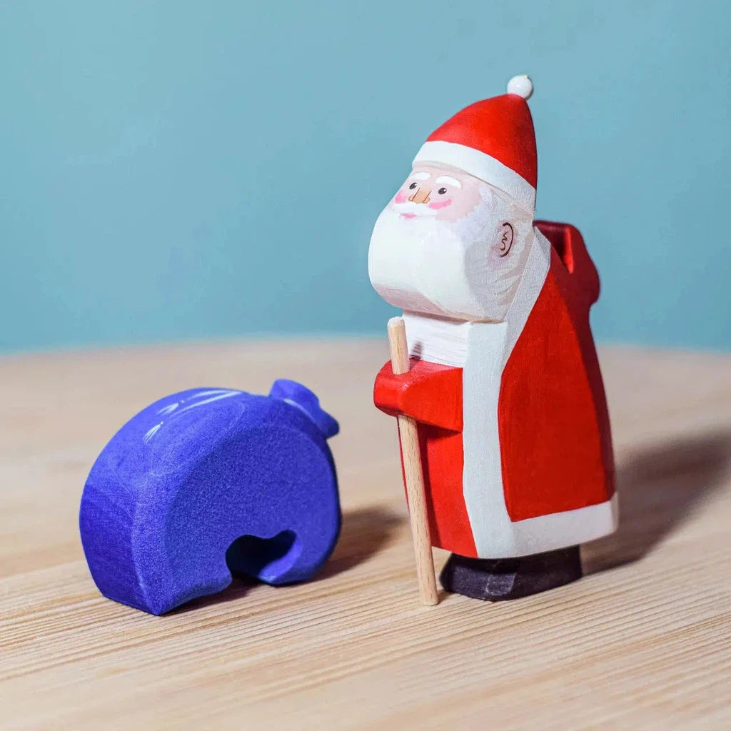 Trefigur | Reinsdyr, nisse og slede | Sett-Trefigurer-Bumbu Toys-Kvalitetstid AS