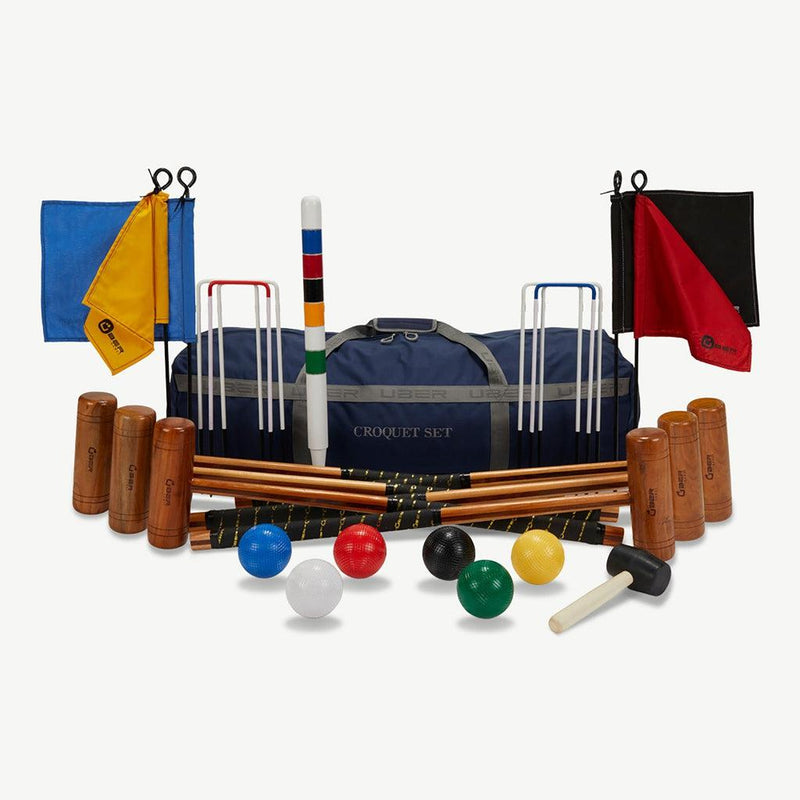 Croquet Garden | Hagekrokket-Croquet sett-Uber Games-4 pers komplett sett-Kvalitetstid AS