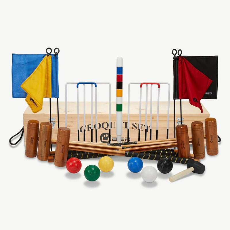 Croquet Garden | Hagekrokket-Croquet sett-Uber Games-4 pers komplett sett-Kvalitetstid AS
