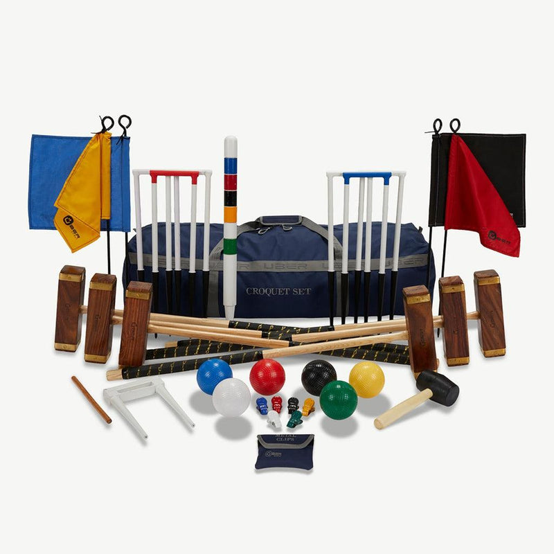 Croquet Championship | Mesterskaps-krokket-Croquet sett-Uber Games-Komplett sett fire pers-Kvalitetstid AS