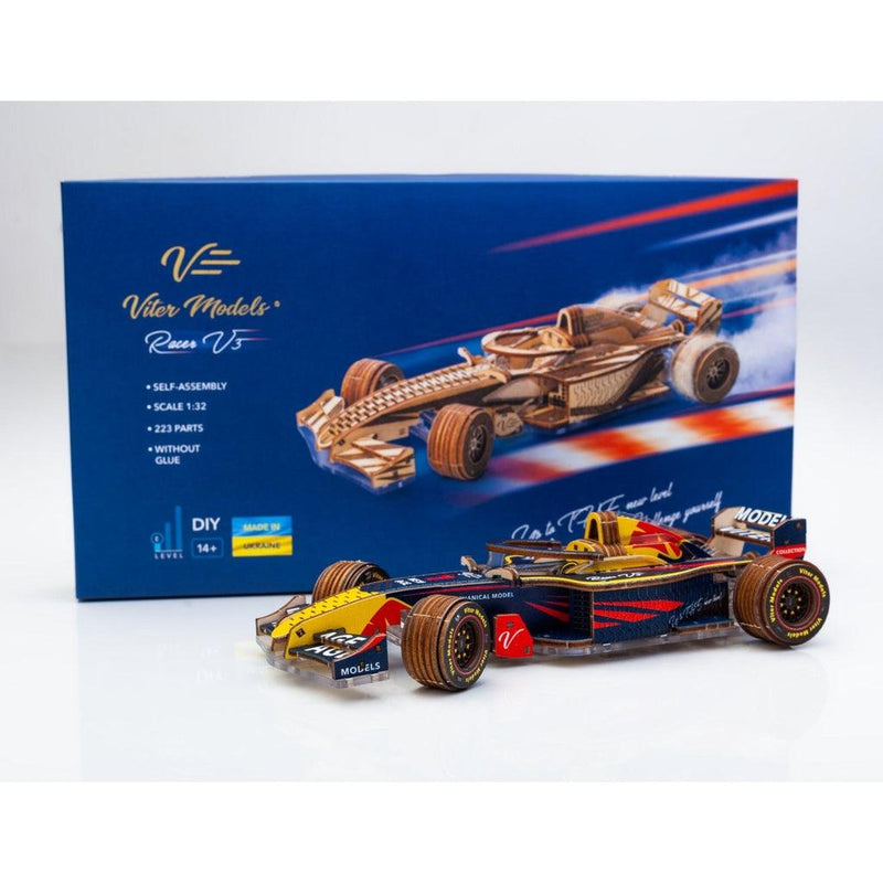 Racerbil | RACER-V3-RB-Byggesett - mekaniske-Viter Models-Kvalitetstid AS