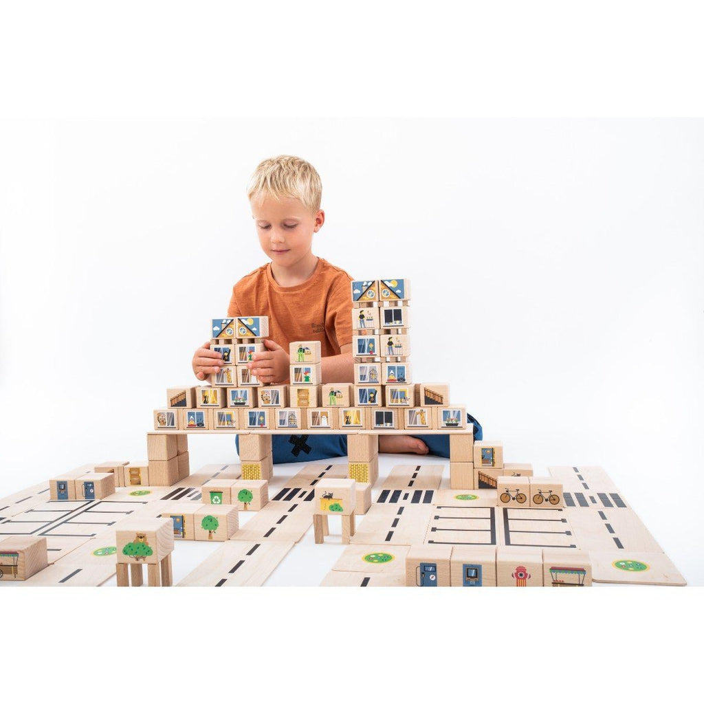 Just blocks CITY medium - 160 deler-Byggeklosser-Just Blocks-Kvalitetstid AS
