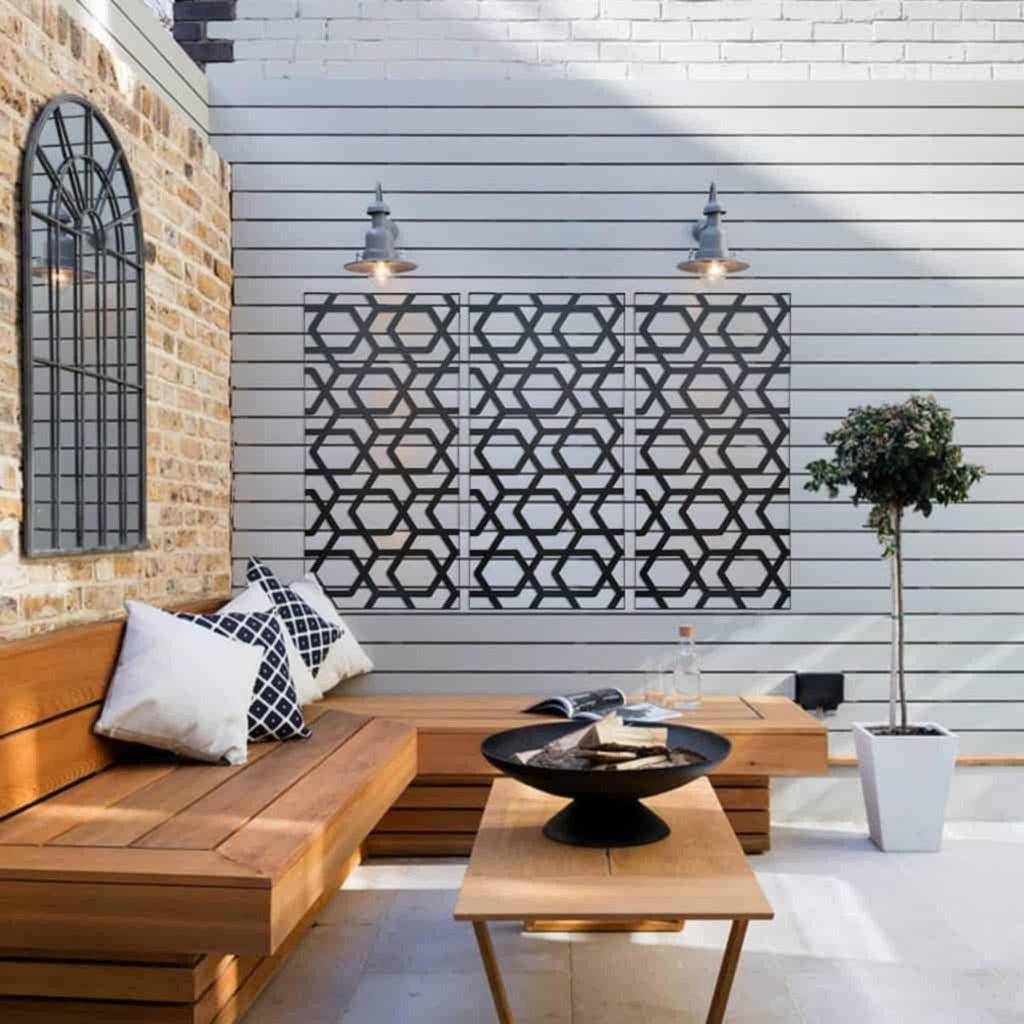 Designskjerm | Metall Sort | Hive-Designskjerm-Core Landscape Products-60 x 120cm-Kvalitetstid AS