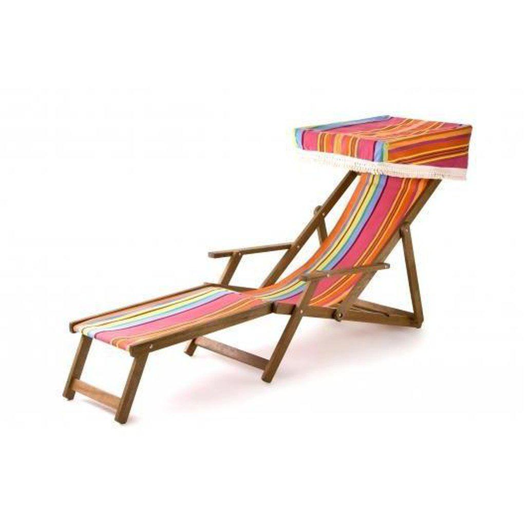 Flukt-Solseng | Edvardiansk fluktstol | Vevd bomull-Fluktstoler-Southsea Deckchairs-WC23-Kvalitetstid AS