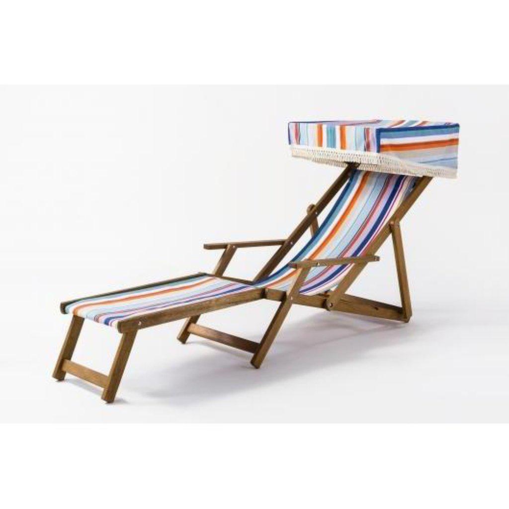 Flukt-Solseng | Edvardiansk fluktstol | Vevd bomull-Fluktstoler-Southsea Deckchairs-WC61-Kvalitetstid AS