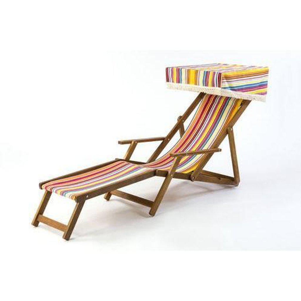 Flukt-Solseng | Edvardiansk fluktstol | Vevd bomull-Fluktstoler-Southsea Deckchairs-WC67-Kvalitetstid AS