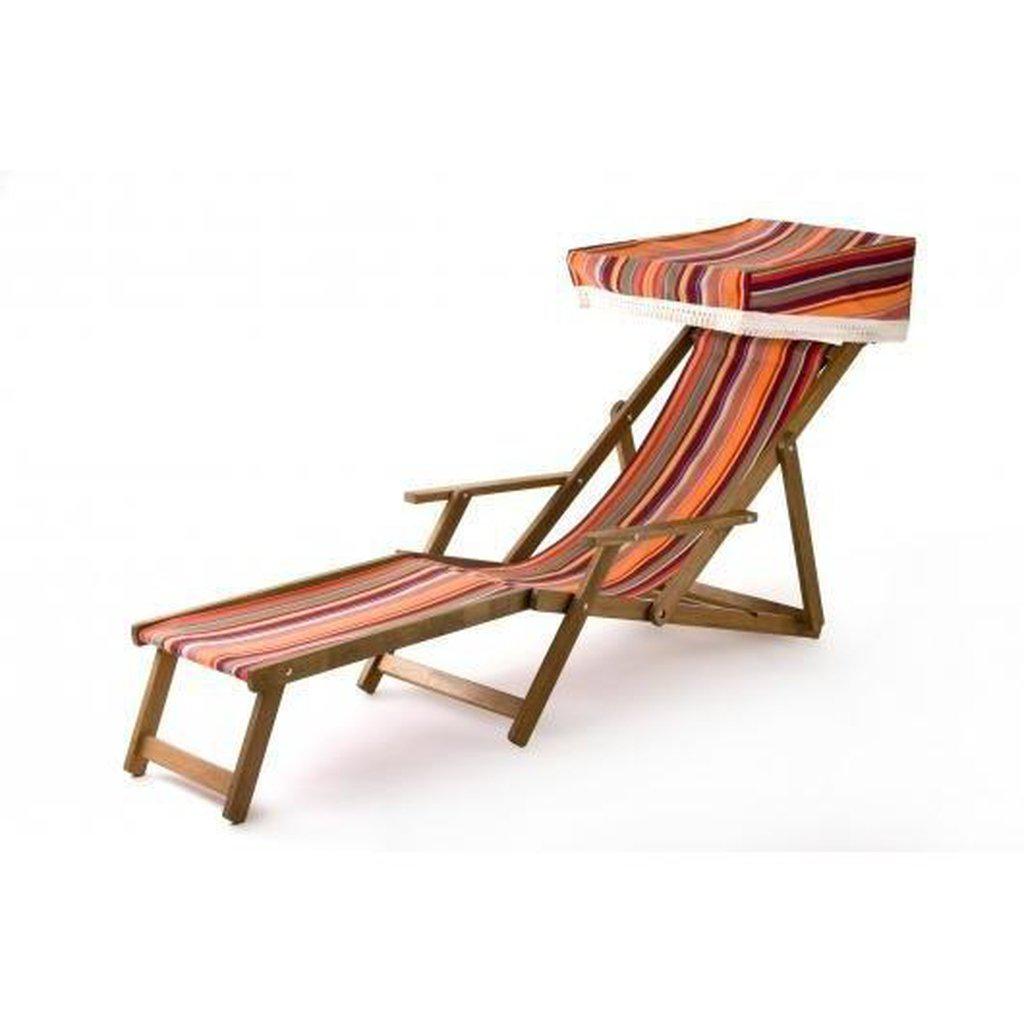 Flukt-Solseng | Edvardiansk fluktstol-Fluktstoler-Southsea Deckchairs-Bomullsprint-PC22-Kvalitetstid AS