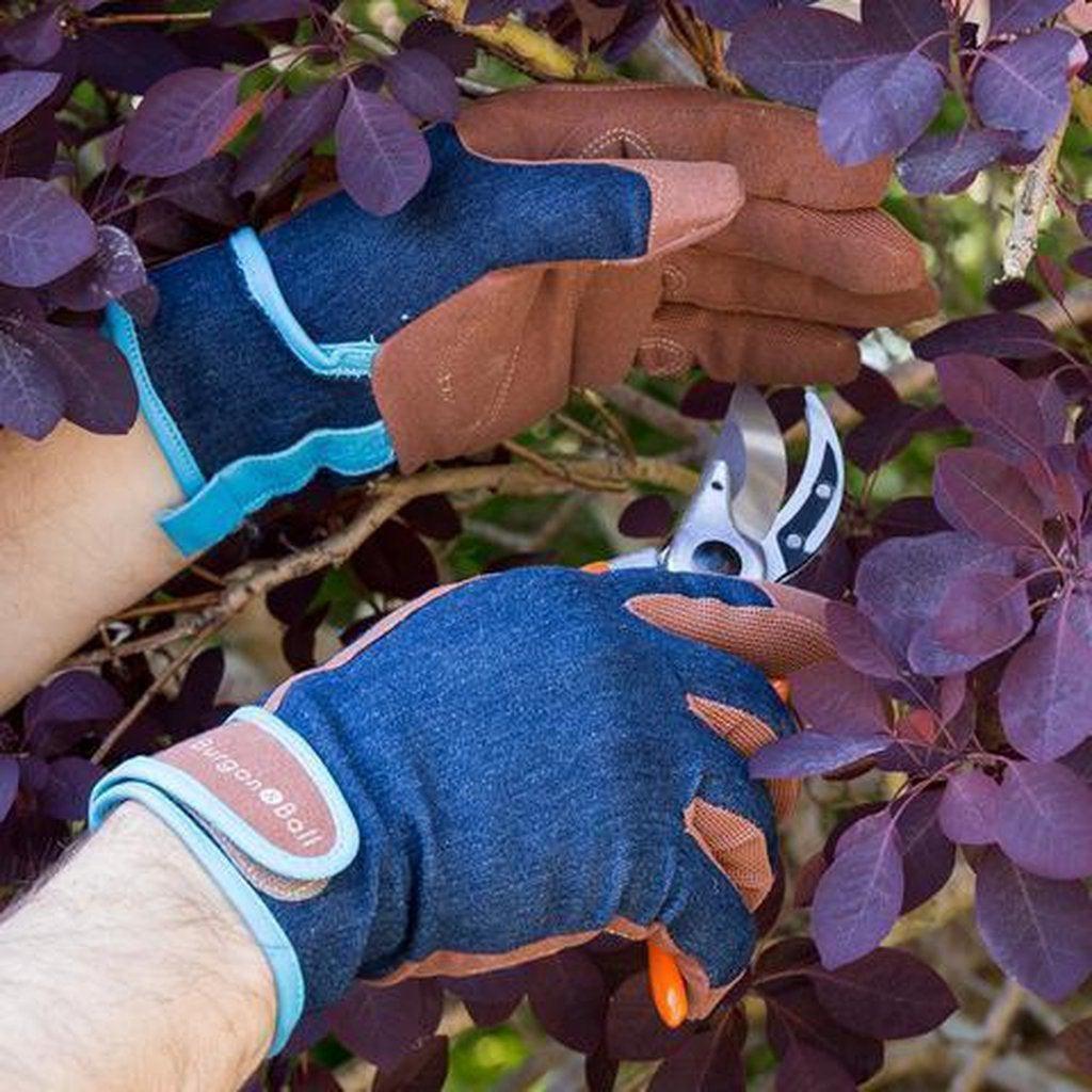 Burgon & Ball | Hagehansker Herre - Denim-Hagehansker-Burgon & Ball-M/L (8-9)-Kvalitetstid AS