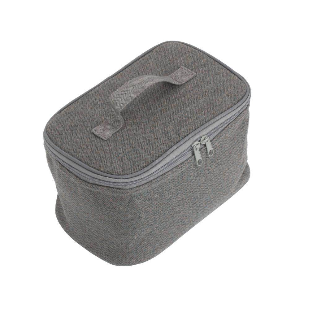 Kjølebag i grå tweed-Piknikkurver-Willow Direct-Kvalitetstid AS