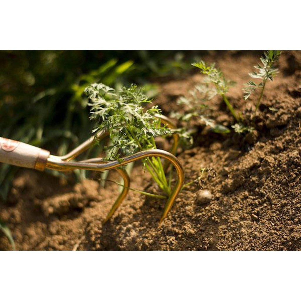 Kultivator i kobber | langt skaft-Hage-OJ Bron-Kvalitetstid AS