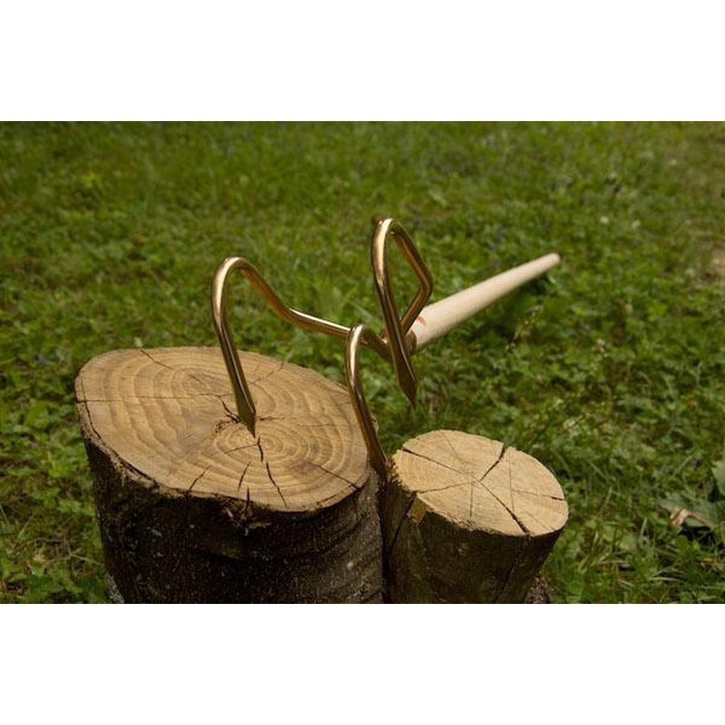 Kultivator i kobber | langt skaft-Hage-OJ Bron-Kvalitetstid AS