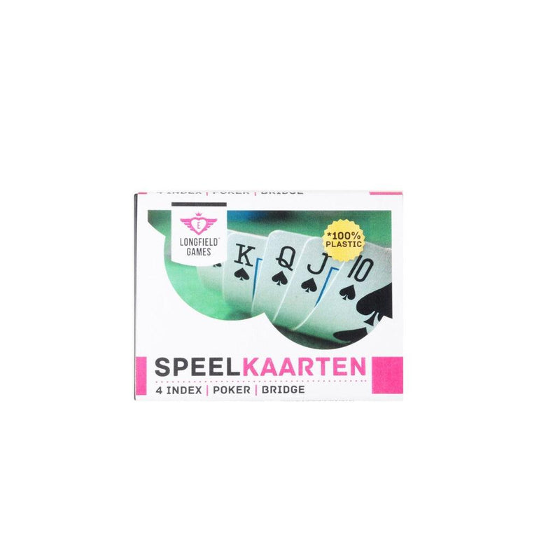 2 kortstokker (plast) i plasteske-Kortstokker-Engelhart-Kvalitetstid AS