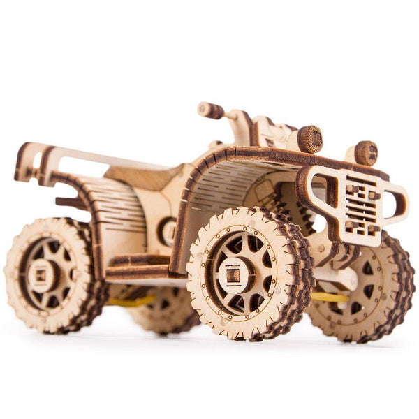 ATV - 3D mekanisk 3D byggesett i tre fra WoodTrick