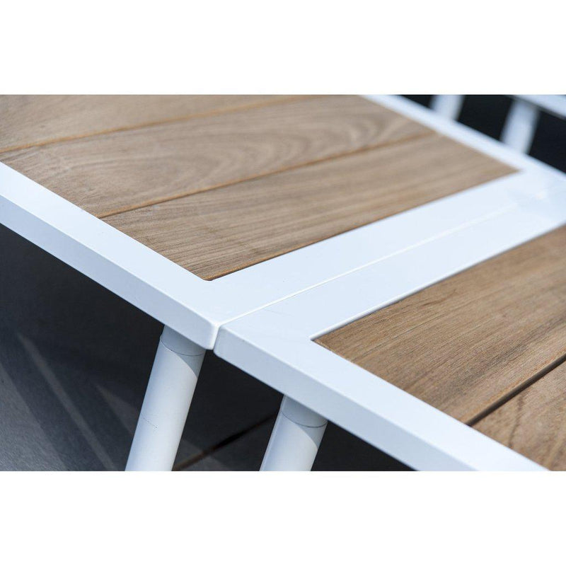 BEACH LOUNGE COFFEE TABLE - ROBLE TOP 1.2M X 0.7M-Utemøbler-Alexander Rose-Treverk-Kvalitetstid AS